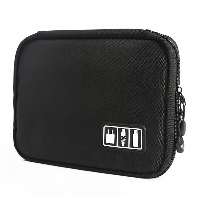Outdoor Travel Kit Waterproof Nylon Cable Holder Bag Electronic Accessories USB Drive Storage Case Camping Hiking Organizer Bag - Slobuy