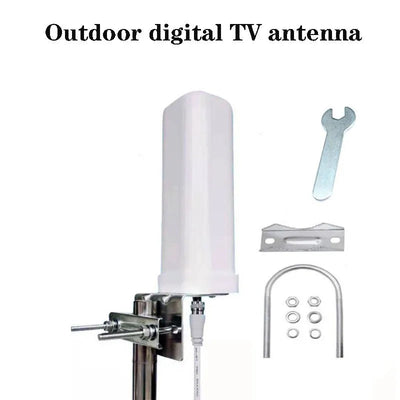 Outdoor digital TV antenna indoor and outdoor DTMB rural old household HD signal receiver 4K 1080p ATSC with amplifier accessori - Slobuy