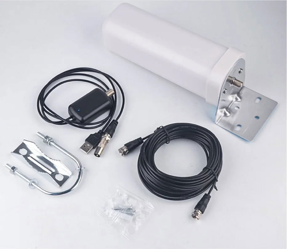 Outdoor digital TV antenna indoor and outdoor DTMB rural old household HD signal receiver 4K 1080p ATSC with amplifier accessori - Slobuy