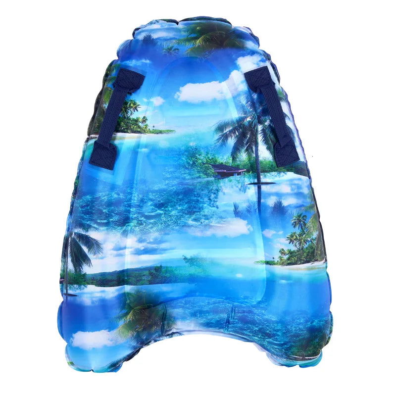 Outdoor inflatable surfboard portable bodyboard adult children swimming safe lightweight kickboard sea surfing wakeboard - Slobuy