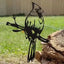 Metal Birds Yard Decor for Tree, Metal Raven/Owl,Steel Art, Garden Sculpture, Outdoor Decorations, Backyard Art, Silhouette Art - Slobuy
