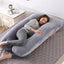 PANGDUBE Pregnancy Pillow 130*70cm Sleeping Waist Pillow for Pregnant Women Nursing Pillow Breastfeeding Cushion for Women - Slobuy