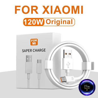 PD3.0 120W 6A USB Type C Cable Charger Fast Charging Type-C For Xiaomi Mi 12 11 10 Pro Poco Redmi Note K30S Phone Accessories - Slobuy