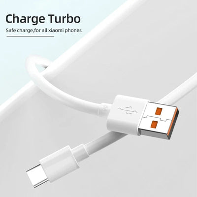 PD3.0 120W 6A USB Type C Cable Charger Fast Charging Type-C For Xiaomi Mi 12 11 10 Pro Poco Redmi Note K30S Phone Accessories - Slobuy