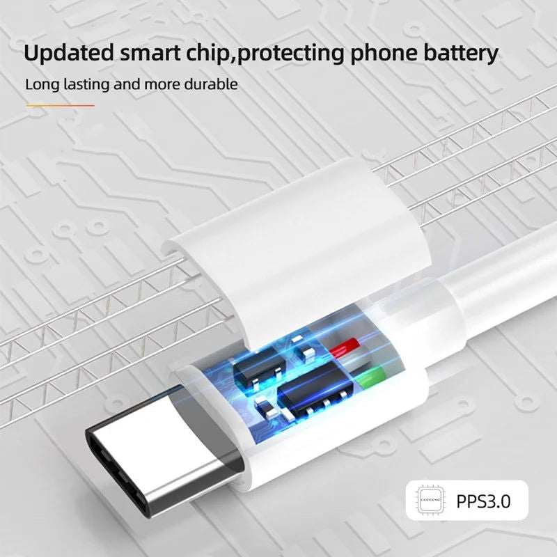 PD3.0 120W 6A USB Type C Cable Charger Fast Charging Type-C For Xiaomi Mi 12 11 10 Pro Poco Redmi Note K30S Phone Accessories - Slobuy