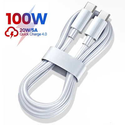 PD 100W USB C to USB Type-C Cable Fast Charge Data Cable For Huawei P30 Samsung Xiaomi Phone Data Line Quick Charge Accessories - Slobuy