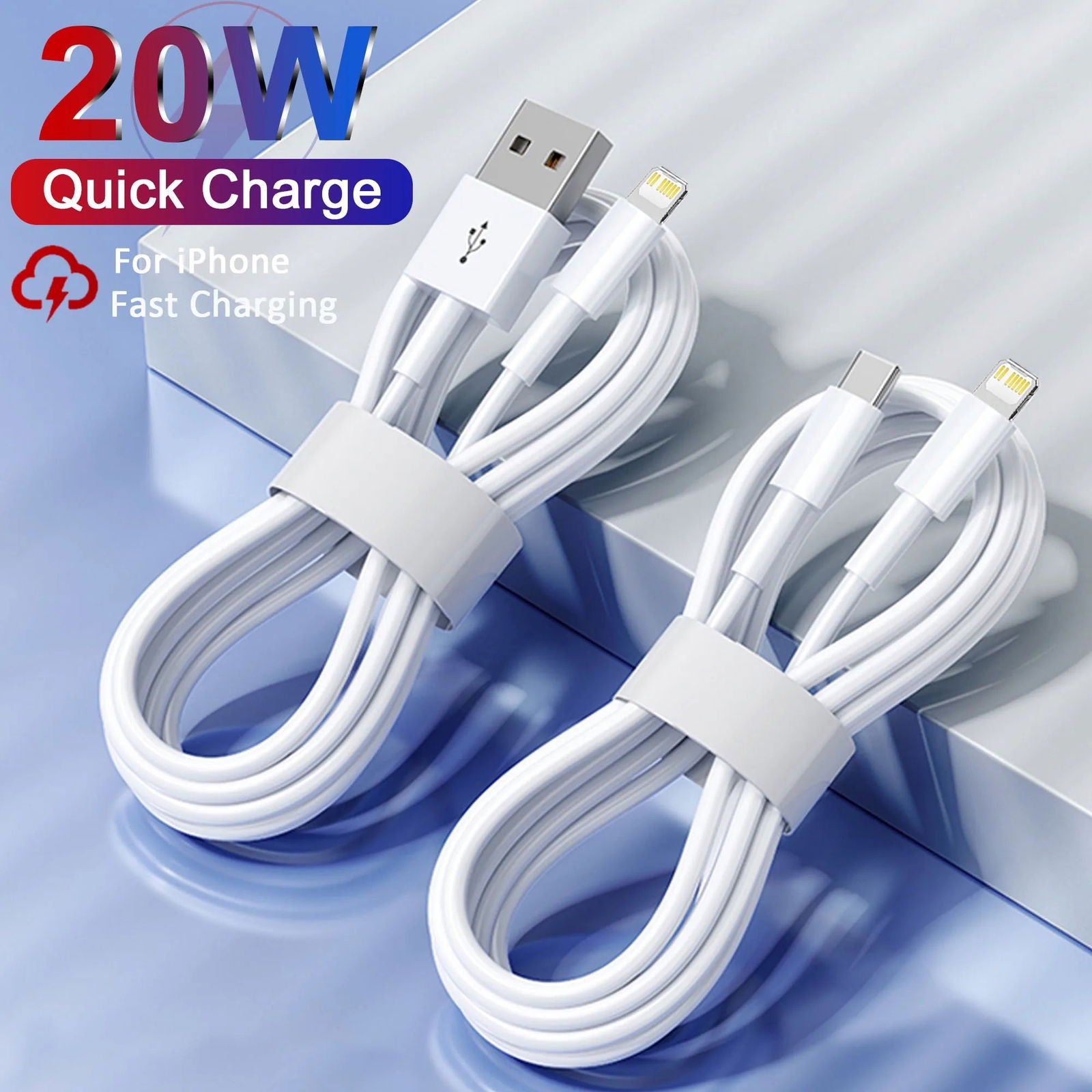 PD 20W Fast Charging Cable For Apple iPhone 14 13 12 11 Pro Max Plus Mini USB C 1M 2M Data Cables Quick Charge Phone Accessories - Slobuy