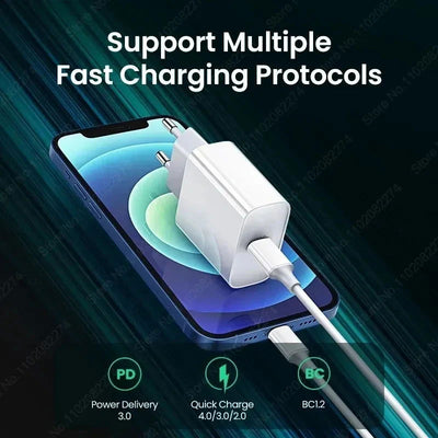 PD 30W Fast Charger For Apple iPhone 14 11 12 13 15 Pro Max Fast Charging Cable For iPhone 15 14 Plus Charger Phone Accessories - Slobuy