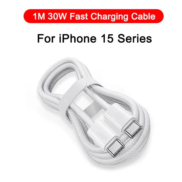 PD 30W Fast Charger For Apple iPhone 14 11 12 13 15 Pro Max Fast Charging Cable For iPhone 15 14 Plus Charger Phone Accessories - Slobuy