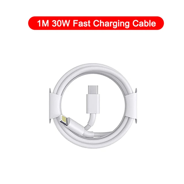 PD 30W Fast Charger For Apple iPhone 14 11 12 13 15 Pro Max Fast Charging Cable For iPhone 15 14 Plus Charger Phone Accessories - Slobuy