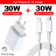 PD 30W Fast Charger For Apple iPhone 14 11 12 13 15 Pro Max Fast Charging Cable For iPhone 15 14 Plus Charger Phone Accessories - Slobuy