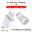 PD 30W Fast Charger For Apple iPhone 14 11 12 13 15 Pro Max Fast Charging Cable For iPhone 15 14 Plus Charger Phone Accessories - Slobuy