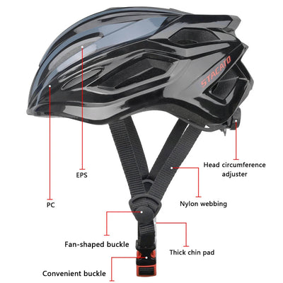 PEMILA New Ultralight Cycling Helmet Cycling Safety Cap Bicycle Helmet for Women Men Racing Bike Equipments MTB Bike Helmet 180g - Slobuy