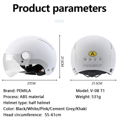 PEMILA The Four Seasons Cycling Helmet With Goggles Lens Ear Protection Bicycle Helmet MTB Reflective sticker E-Bike Bike Helmet - Slobuy