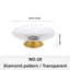 PET Fruit Plate With Base Diamond Pattern Simple Creative Fruit Plate Home Decorative Plate Living Room Coffee Table Candy Plate - Slobuy