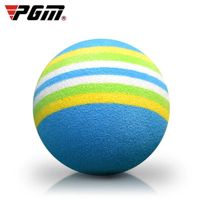 PGM 10pcs Rainbow Stripe Foam Sponge Golf Balls Swing Practice Training Aids Ball 38mm Indoor Practice Ball Golf Stuff Q007 - Slobuy