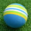 PGM 10pcs Rainbow Stripe Foam Sponge Golf Balls Swing Practice Training Aids Ball 38mm Indoor Practice Ball Golf Stuff Q007 - Slobuy