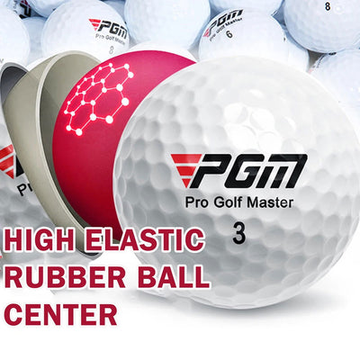PGM 3-Layer White Golfs Competition Ball High Elastic Rubber Ball Cores Golfs Ball Indoor Outdoor Backyard Golf Ball Accessories - Slobuy