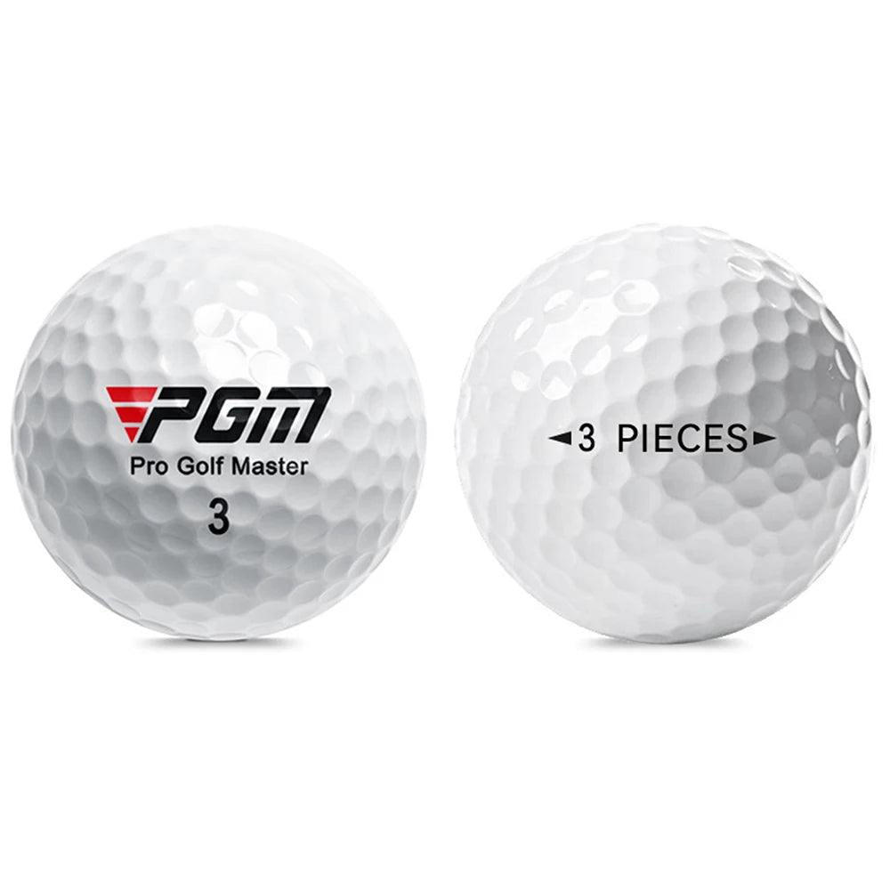 PGM 3-Layer White Golfs Competition Ball High Elastic Rubber Ball Cores Golfs Ball Indoor Outdoor Backyard Golf Ball Accessories - Slobuy