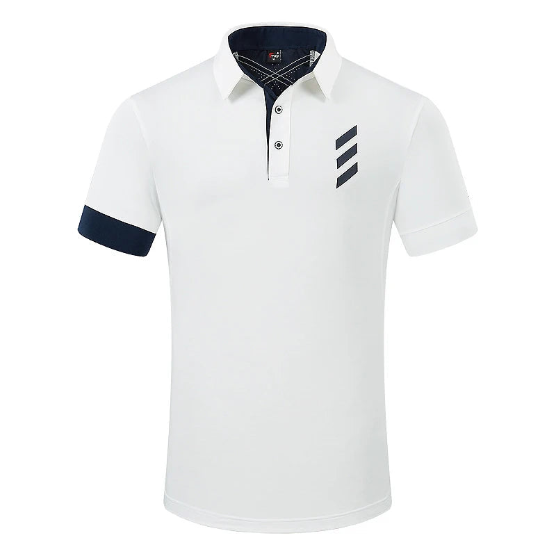 PGM Golf T-shirt Men's Shirts Summer Short Sleeve Tops Male Breathable Elastic Uniforms Golf Clothing Size M-XXL - Slobuy