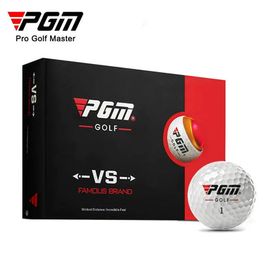 PGM Hardness Golf Practice Balls Outdoor Sport Driving Range Lightweight Synthetic Rubber Golf Three-Layer Competition Balls Set - Slobuy
