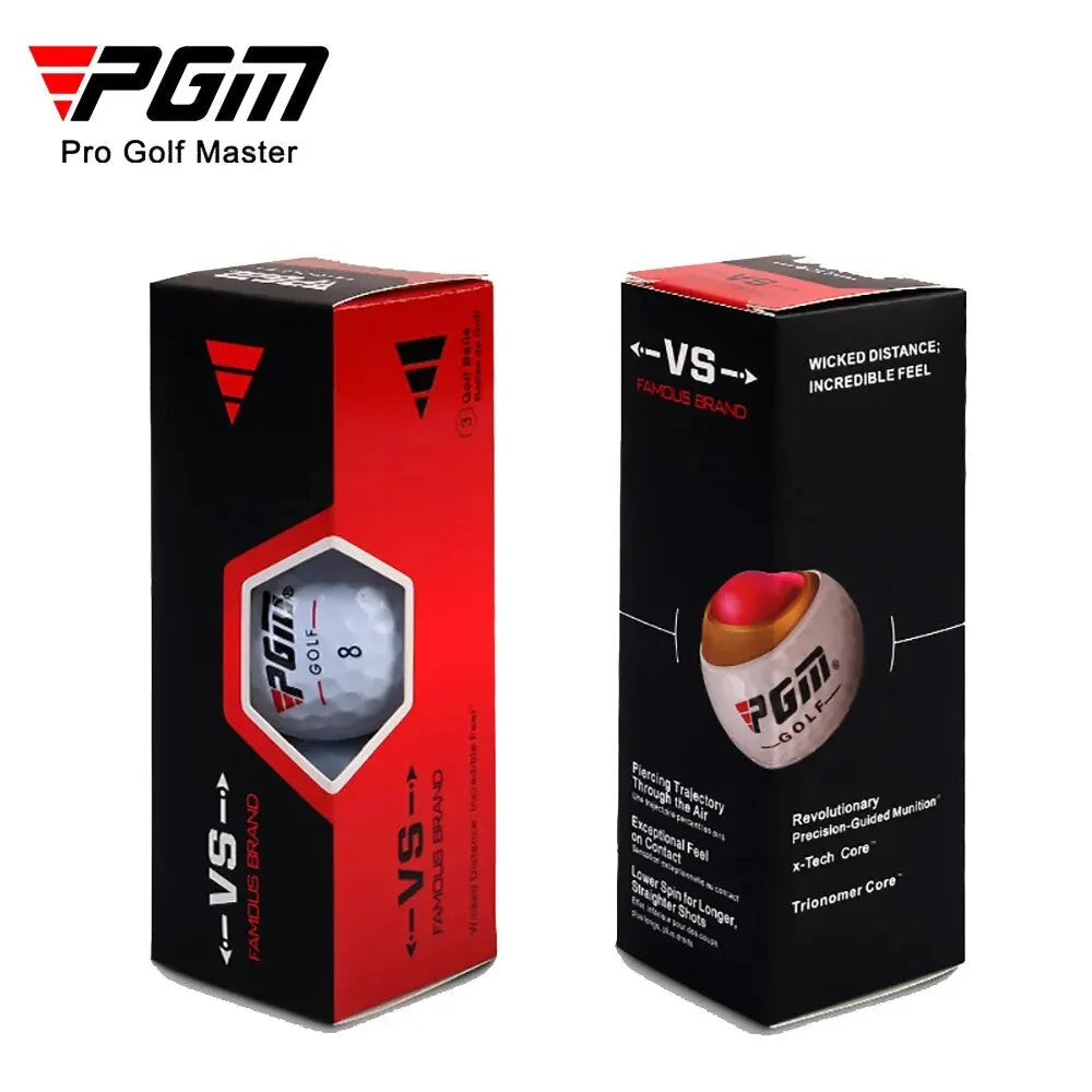 PGM Hardness Golf Practice Balls Outdoor Sport Driving Range Lightweight Synthetic Rubber Golf Three-Layer Competition Balls Set - Slobuy