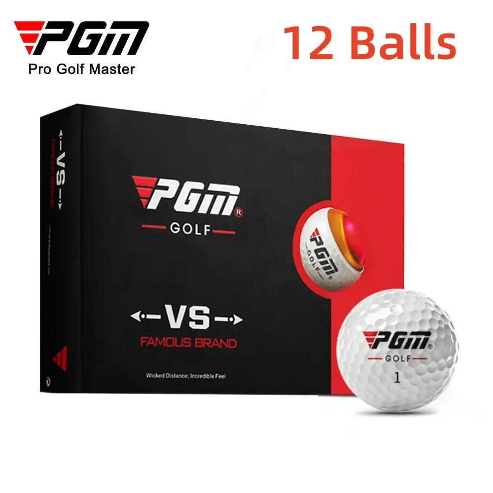 PGM Hardness Golf Practice Balls Outdoor Sport Driving Range Lightweight Synthetic Rubber Golf Three-Layer Competition Balls Set - Slobuy