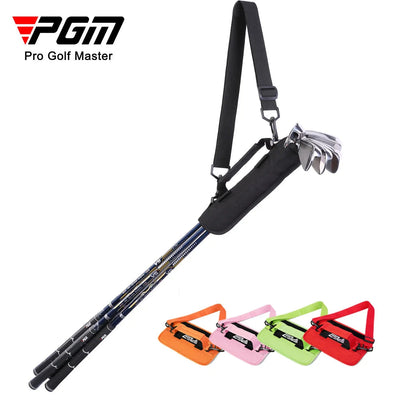 PGM Portable Mini Golf Bag Can Hold 5 Clubs Ultra-light Simple Hand bag Backpack Carrier Belt SOB006 - Slobuy
