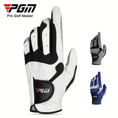 PGM Professional Golf Gloves Microfiber Cloth Fabric Breathable Non-Slip Gloves Club Swing Putting Training Gloves - Slobuy
