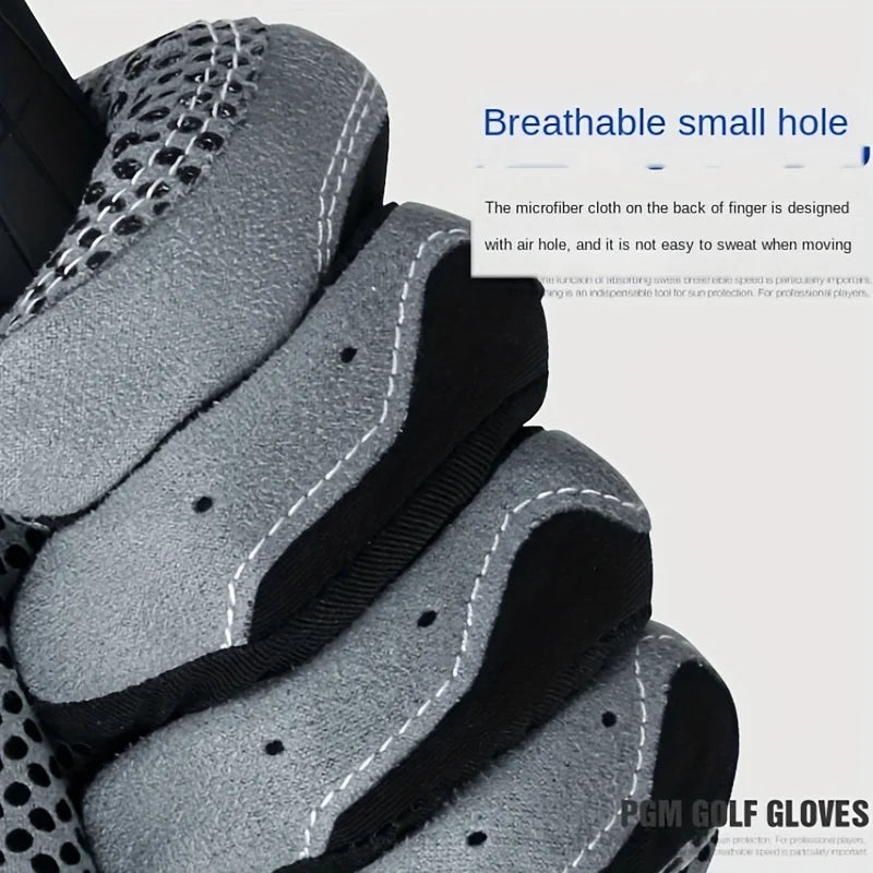 PGM Professional Golf Gloves Microfiber Cloth Fabric Breathable Non-Slip Gloves Club Swing Putting Training Gloves - Slobuy