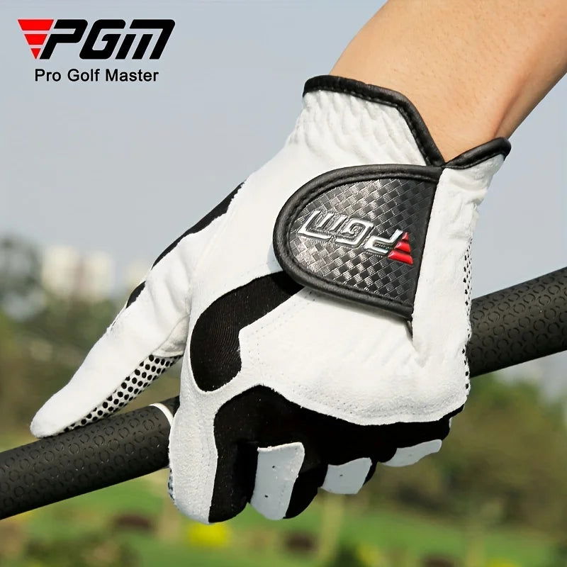 PGM Professional Golf Gloves Microfiber Cloth Fabric Breathable Non-Slip Gloves Club Swing Putting Training Gloves - Slobuy