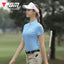 PGM Summer Women Golf Short Sleeved T Shirts Ladies Sports Slim Clothes Quick Dry Breathable Tennis Clothing YF486 - Slobuy