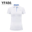 PGM Summer Women Golf Short Sleeved T Shirts Ladies Sports Slim Clothes Quick Dry Breathable Tennis Clothing YF486 - Slobuy