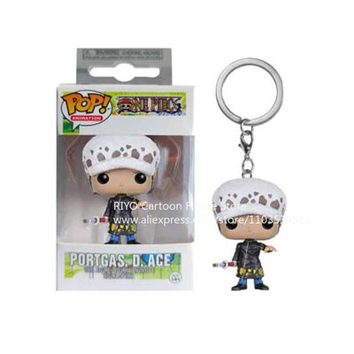POP Keychain One Piece Figure Luffy ZORO Chopper AISI Luo Luffytaro Action Collection Model Toys Brinquedos For Christmas Gift - Slobuy