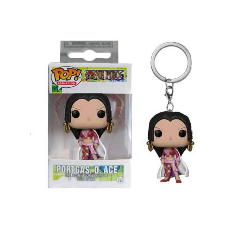 POP Keychain One Piece Figure Luffy ZORO Chopper AISI Luo Luffytaro Action Collection Model Toys Brinquedos For Christmas Gift - Slobuy