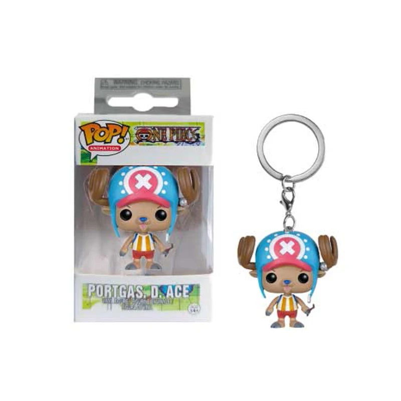 POP Keychain One Piece Figure Luffy ZORO Chopper AISI Luo Luffytaro Action Collection Model Toys Brinquedos For Christmas Gift - Slobuy