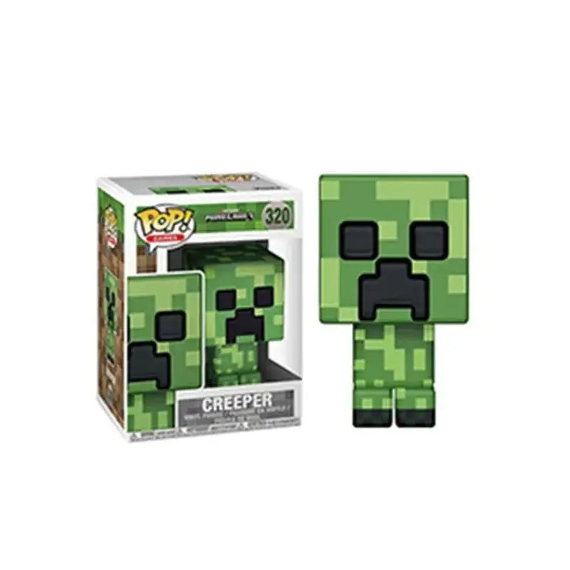 POP Minecrafts Figure Steve Zombie Doll Decoration Ornaments Alex #317 Null PVC Action Figure Collection Model Child Toy Gift - Slobuy
