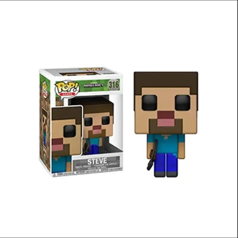 POP Minecrafts Figure Steve Zombie Doll Decoration Ornaments Alex #317 Null PVC Action Figure Collection Model Child Toy Gift - Slobuy