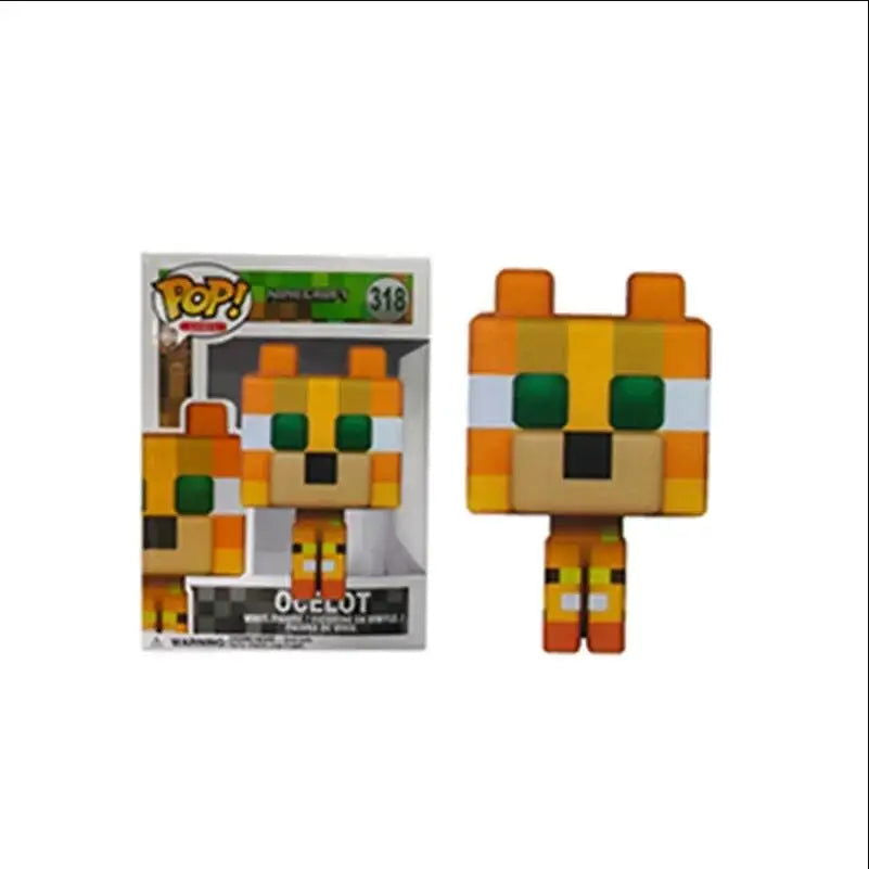 POP Minecrafts Figure Steve Zombie Doll Decoration Ornaments Alex #317 Null PVC Action Figure Collection Model Child Toy Gift - Slobuy