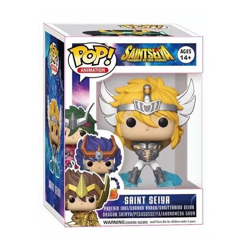 POP Saint Seiya Figure Phoenix Ikki Hyoga Shiryu Standing Figure Toy New Arrival PVC Box Collection Decoration for Children Gift - Slobuy
