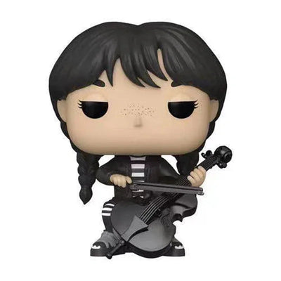 POP Wednesday Addams Family Figure Adams Anime Model Figurine PVC Statue Doll Collectible Decor Ornament Toys Halloween Gifts - Slobuy