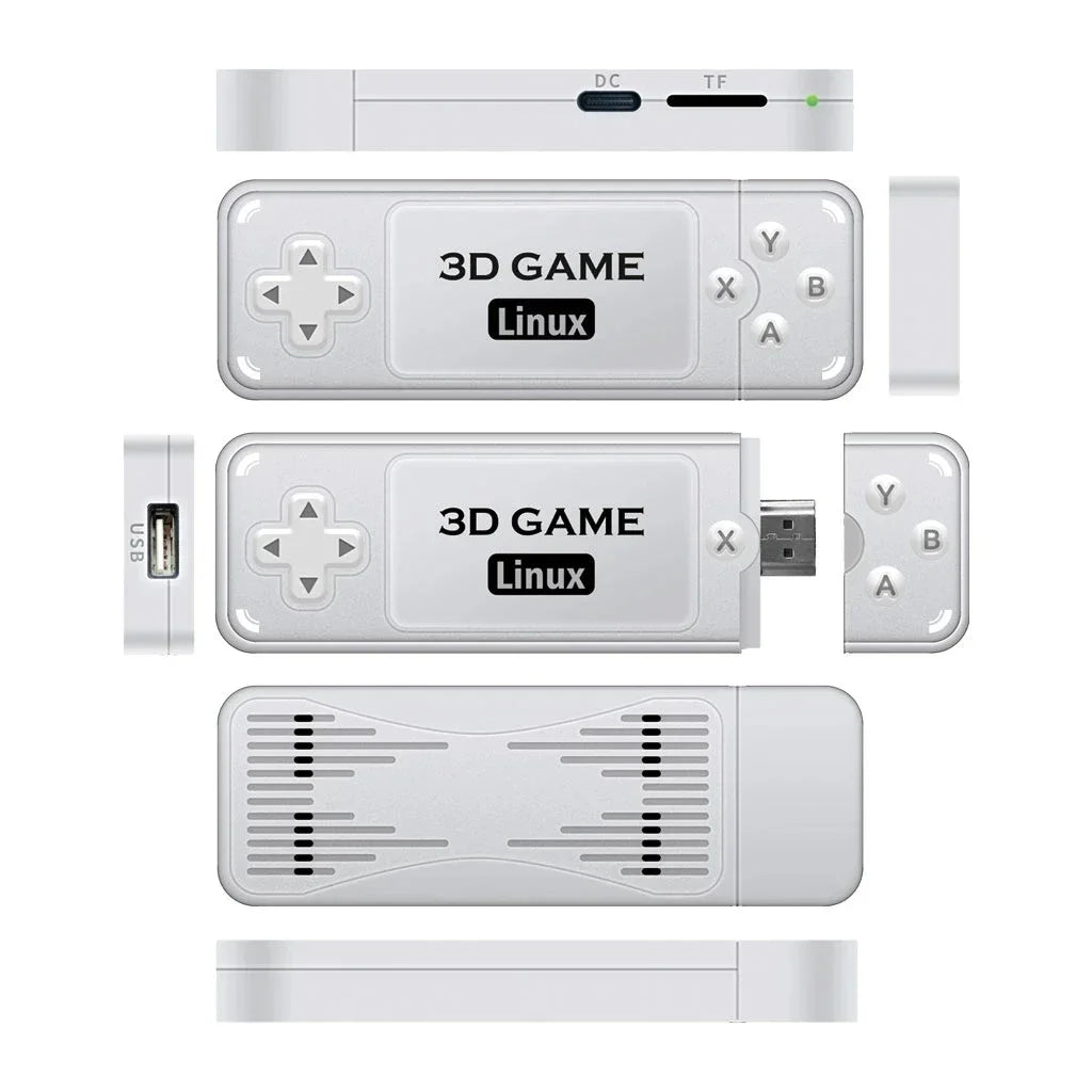 POWKIDDY Y6 Portable Video Game Players HD Retro Handheld Game Controllers TV Console Gaming Stick 40 Emulator 10000+ games - Slobuy