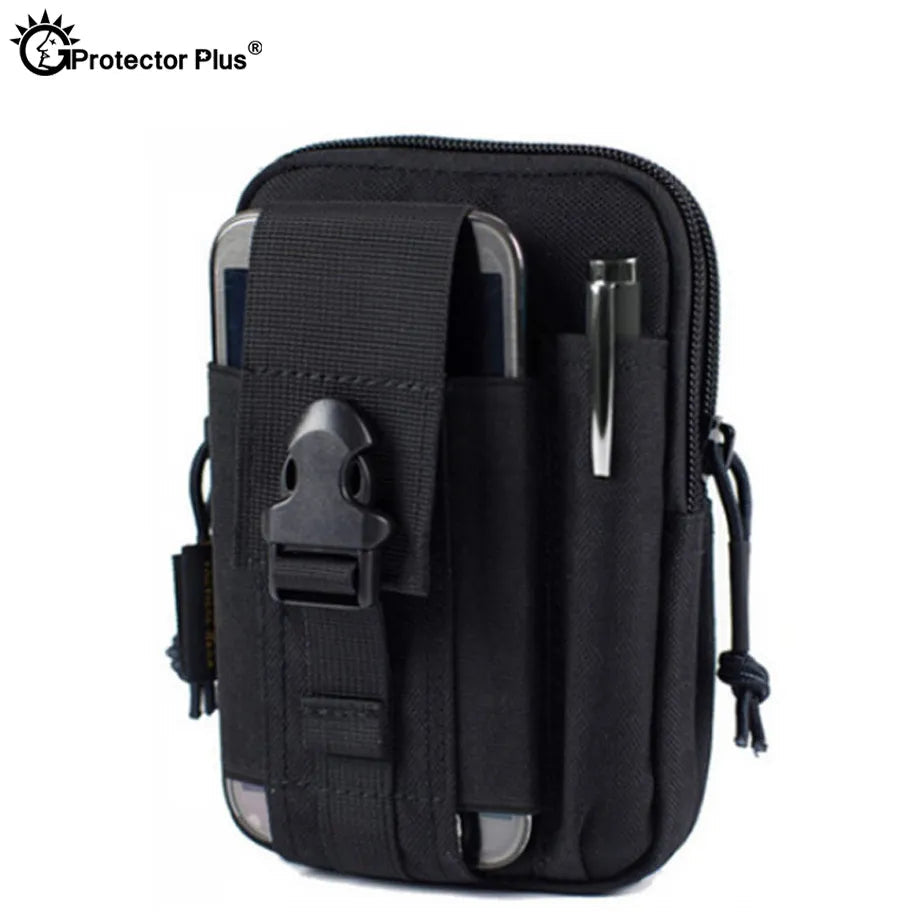 PROTECTOR PLUS Tactical Molle Accessory Bag Belt Waist  Phone Pouch Hiking Climbing Running Travel Multi-purpose Packs - Slobuy