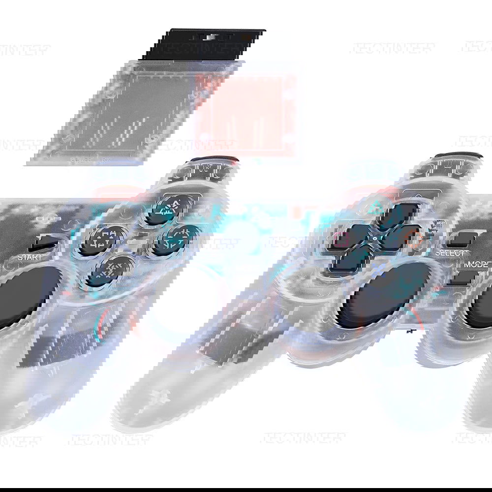 Wireless Controller For PS2/PS1 Gamepad Dual Vibration Shock For Sony Playstation 2 Joypad Joystick Controle USB PC Game Console - Slobuy