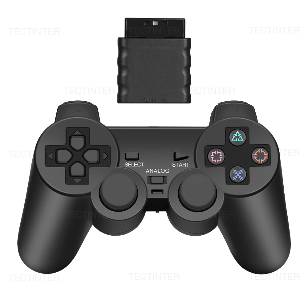 Wireless Controller For PS2/PS1 Gamepad Dual Vibration Shock For Sony Playstation 2 Joypad Joystick Controle USB PC Game Console - Slobuy