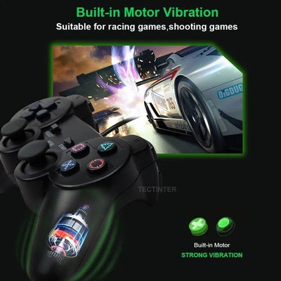 Wired Gamepad for Sony PS2 Controller for Mando PS2/PS2 Joystick for Playstation 2 Vibration Shock Joypad Wired USB PC Controle - Slobuy
