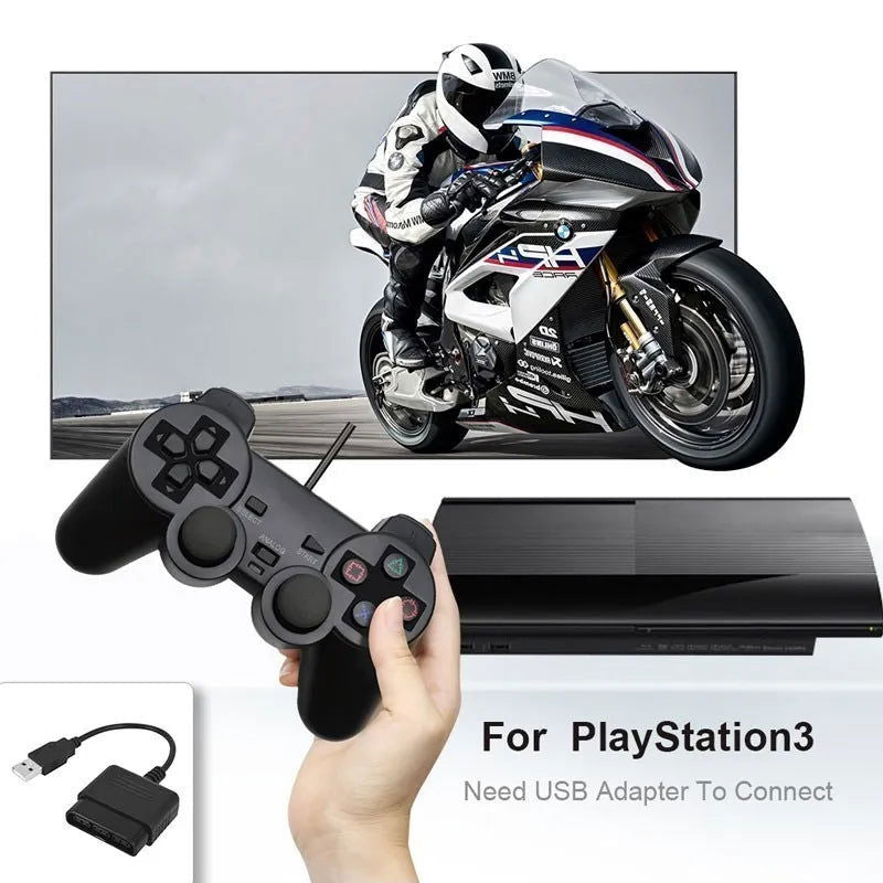 Wired Gamepad for Sony PS2 Controller for Mando PS2/PS2 Joystick for Playstation 2 Vibration Shock Joypad Wired USB PC Controle - Slobuy