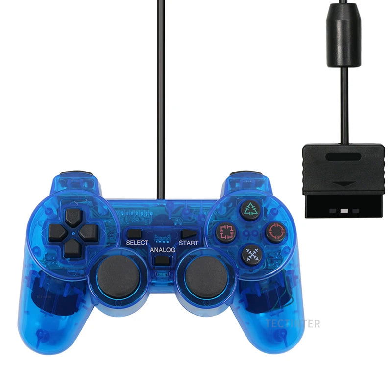 Wired Gamepad for Sony PS2 Controller for Mando PS2/PS2 Joystick for Playstation 2 Vibration Shock Joypad Wired USB PC Controle - Slobuy