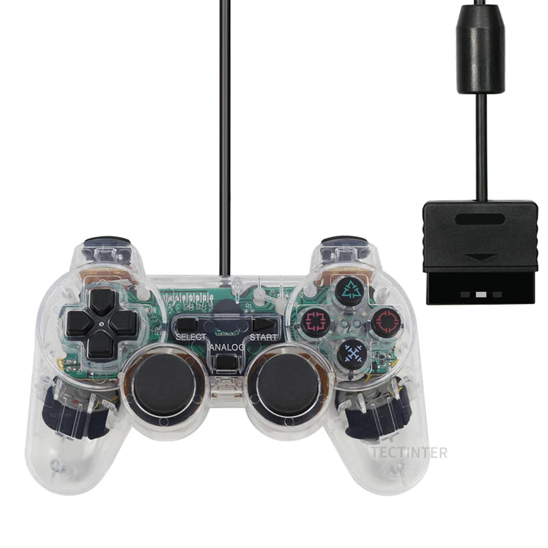 Wired Gamepad for Sony PS2 Controller for Mando PS2/PS2 Joystick for Playstation 2 Vibration Shock Joypad Wired USB PC Controle - Slobuy