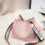 PU Leather Bucket Bag Large Capacity Single Shoulder Crossbody Bag with Shoulder Strap Have Printed for Women - Slobuy